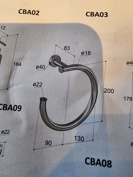Progetto Buddy Towel Ring in brushed nickel Carousel 3