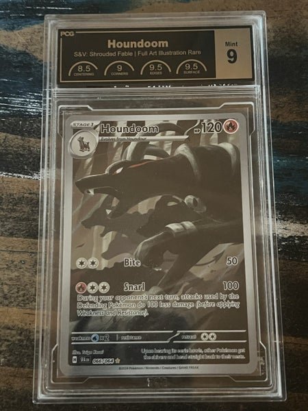 Houndoom Mint 9 Graded Pokemon Card Carousel 1
