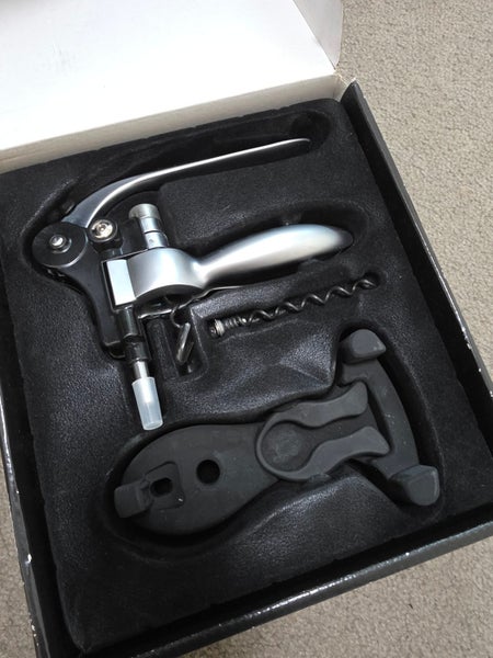 Forum Connoisseur Corkscrew with Stand – Lever-Style Wine Opener Set Carousel 2