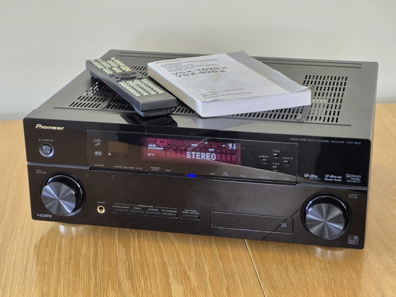 Pioneer VSX-920 Amplifier | Audio/Video 7.1 Receiver | 7x 110W | DTS Dolby Carousel 1