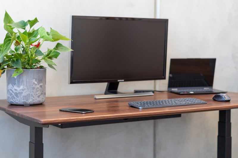 Stand Desk PRO Hardwood - American Walnut - 1500mm x 800mm - Desk Top Only - New Carousel 7