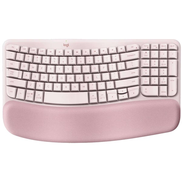 Logitech Wave Keys Wireless Ergonomic Keyboard (Rose) Carousel 1