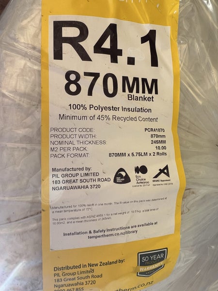 Ceiling Insulation R4.1 Carousel 1