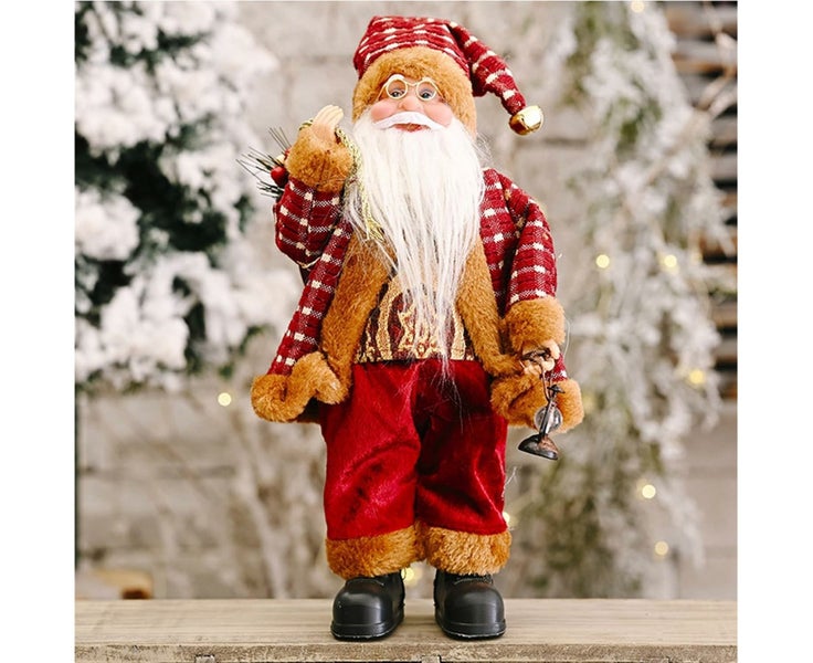 Christmas Gnomes Figurines, Happy Date Christmas Santa Claus Figurine Decorat Carousel 1