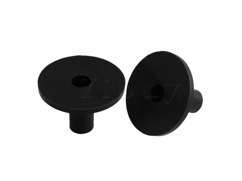 10pcs 3.8x2.6cm Black Drum Cymbal Sleeves With Flange Base Carousel 1