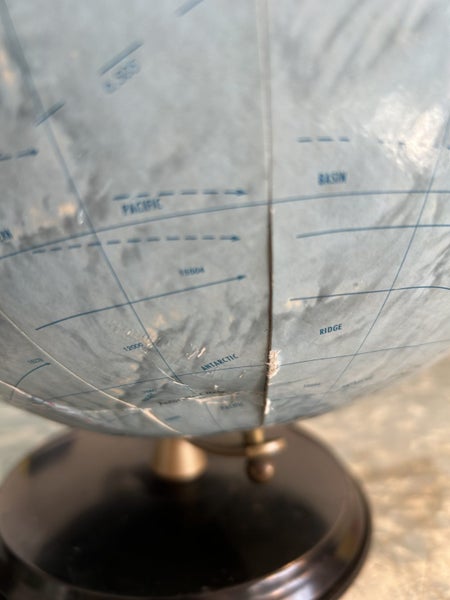 Retro Replogle Raised Relief World Globe - USSR shown Carousel 2
