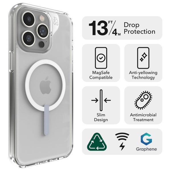 ZAGG Crystal Palace Snap Case for iPhone 15 - Clear Carousel 2