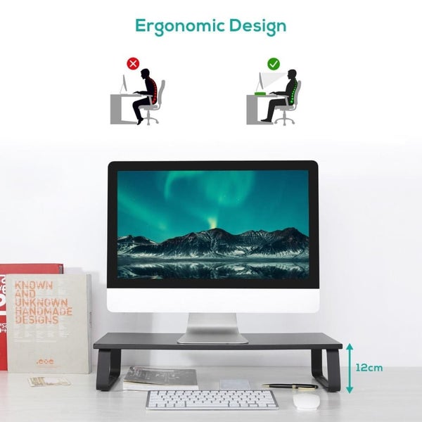Activiva Ergolife Black Monitor Stand Riser Carousel 2