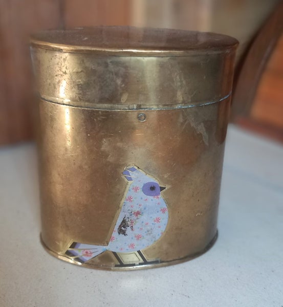 Vintage Brass Oval Box with Hinged Lid Carousel 4