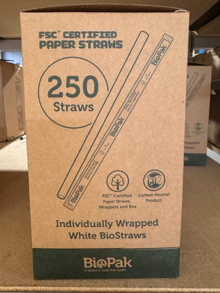 250 Paper Straws BioPak Carousel 1
