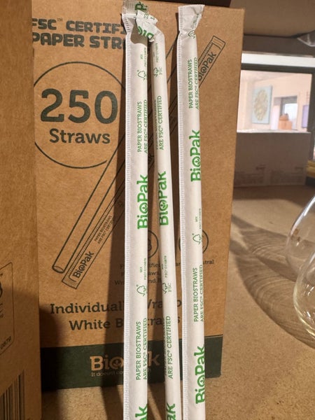 250 Paper Straws BioPak Carousel 2