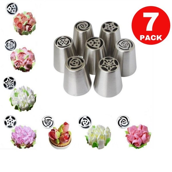 7pcs Cake Piping Nozzle Icing Decor Topper Decorating Tools Carousel 1