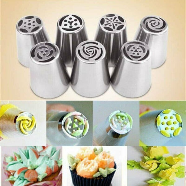 7pcs Cake Piping Nozzle Icing Decor Topper Decorating Tools Carousel 2