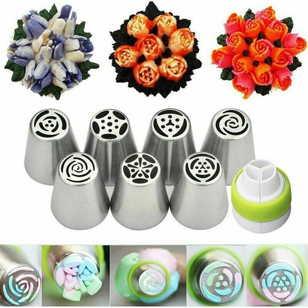 7pcs Cake Piping Nozzle Icing Decor Topper Decorating Tools Carousel 14