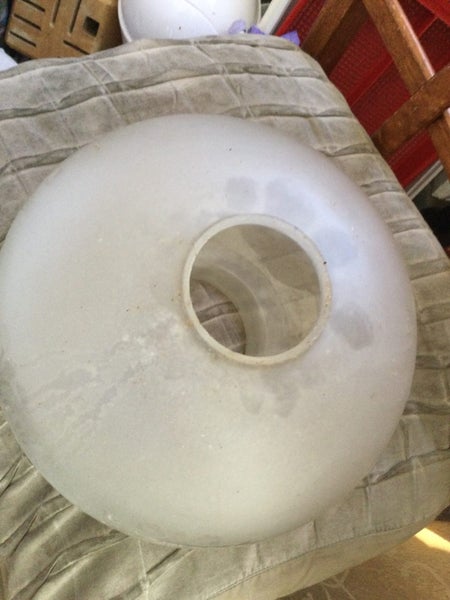 GLASS LAMPSHADE CHIP ON TOP RIM Carousel 2