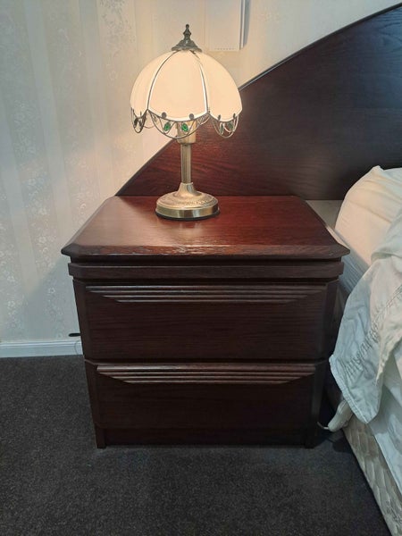 Queen headboard, 2 side drawers and ladies dresser - Solid timber63616364719874112