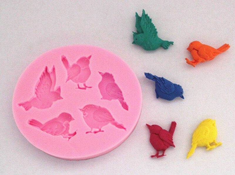 Birds Silicone Moulds Fondant Candy Molds Carousel 1