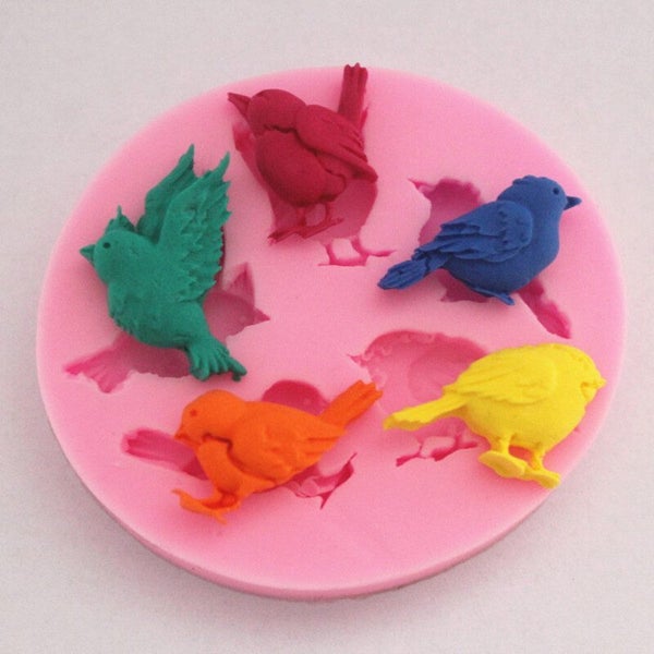 Birds Silicone Moulds Fondant Candy Molds Carousel 2