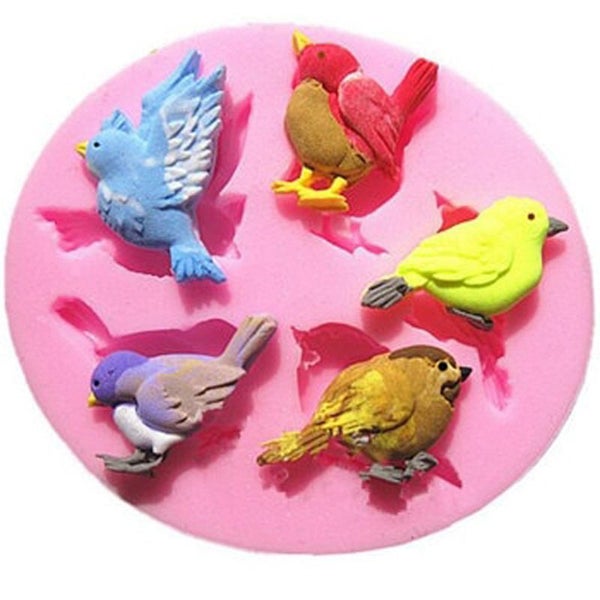 Birds Silicone Moulds Fondant Candy Molds Carousel 5