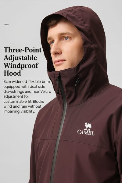 Men’s Waterproof Rain Jacket – Windproof, Breathable, | Outdoor / Everyday Carousel 2
