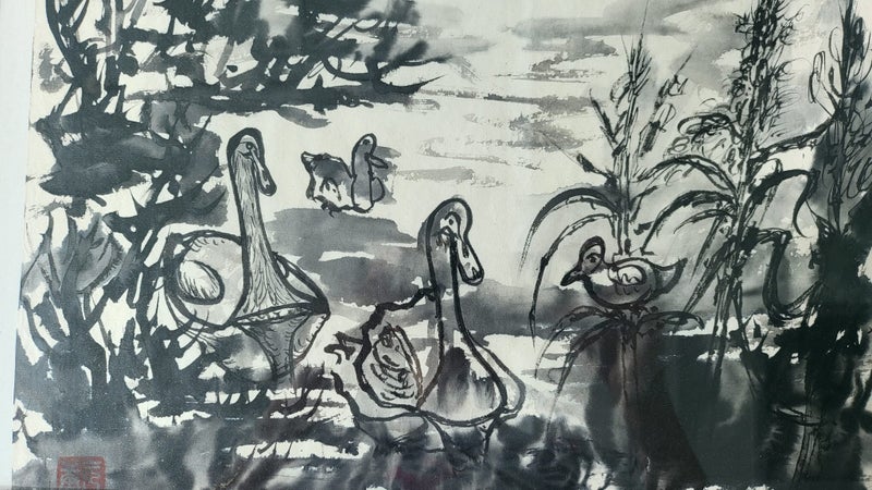 Chinese painting Carousel 8