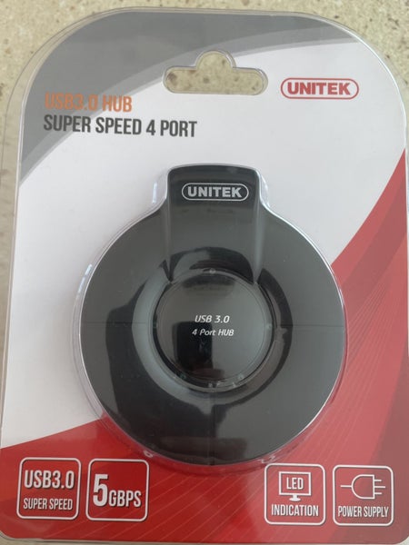 UNITEK 4 Port USB3 Hub with Power Supply (New) Carousel 1