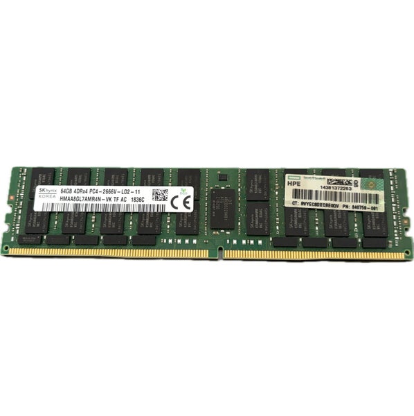 HPE Server Memory / RAM 64GB DDR4-2666 LRDIMM PN:840759-091 Carousel 1