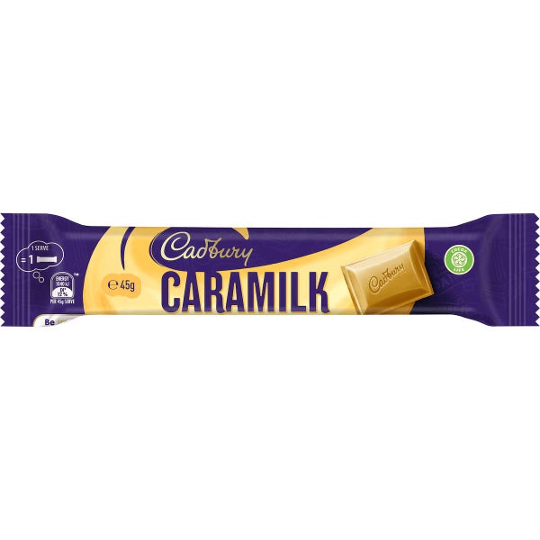 Cadbury Caramilk Milk Chocolate Bar 45g X 6 Bars (Non-Recalled) Carousel 1