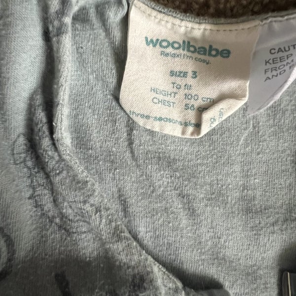 Woolbabe 3 seasons sleep suit size 3 and 4 Carousel 2