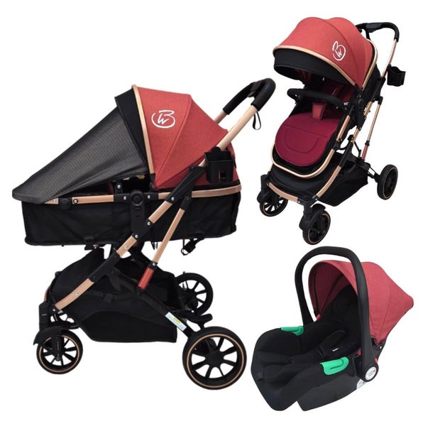 Gold Series 3-in-1 Travel System - Stroller + Bassinet + Capsule and Food Tra... Carousel 1