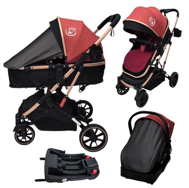 Gold Series 3-in-1 Travel System - Stroller + Bassinet + Capsule and Food Tra... Carousel 2