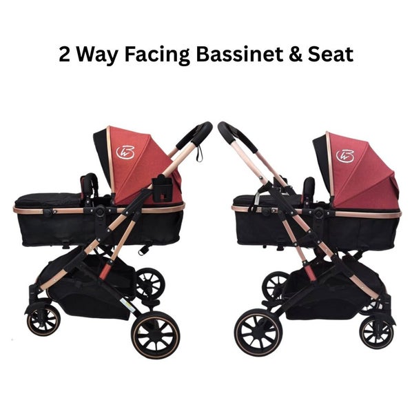 Gold Series 3-in-1 Travel System - Stroller + Bassinet + Capsule and Food Tra... Carousel 11