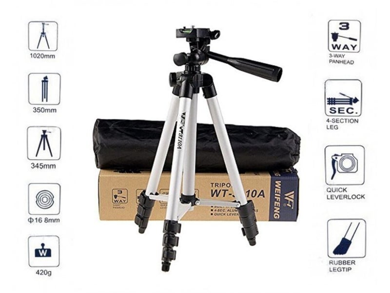 Camera Tripod with Carry Bag WEIFENG WT3110A 42" Lightweight Aluminum64265654618498111