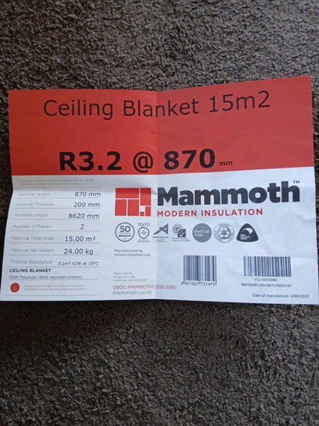 Mammoth R3.2 ceiling blanket Carousel 2