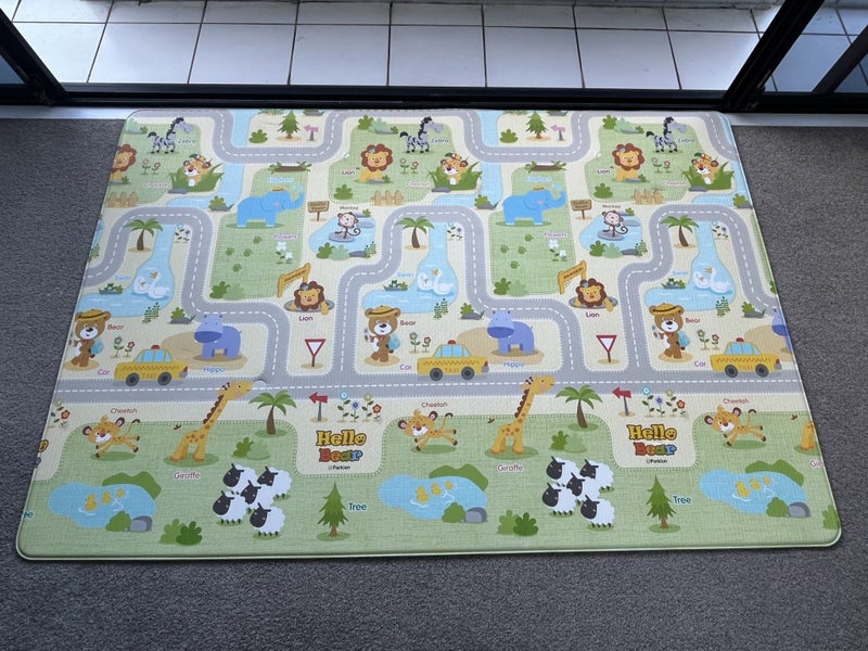 Parklon Baby Play Mat - Medium size (190 (L) x 130 cm (W) x 1.5xm thick Carousel 1