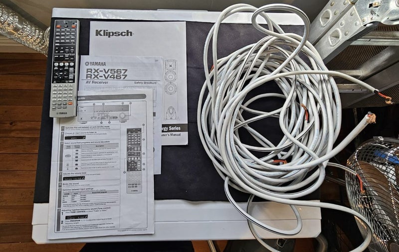 Home theatre sound system - make an offer! Yamaha AV receiver & Klipsch speakers Carousel 10