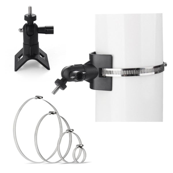 No-Drill Outdoor Security Camera Pole Mount for Arlo, Eufy, Wyze, White63617297403395113