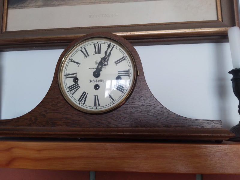 Seth Thomas tambour mantle clock Carousel 2