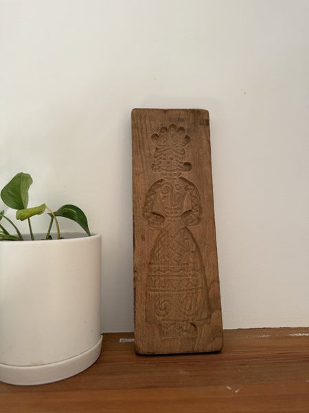 VINTAGE DUTCH SPECULAAS / WOODEN COOKIE MOLD Carousel 3