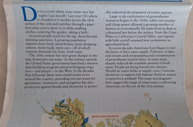 NATIONAL GEOGRAPHIC MAP - WATER 1993 Carousel 3