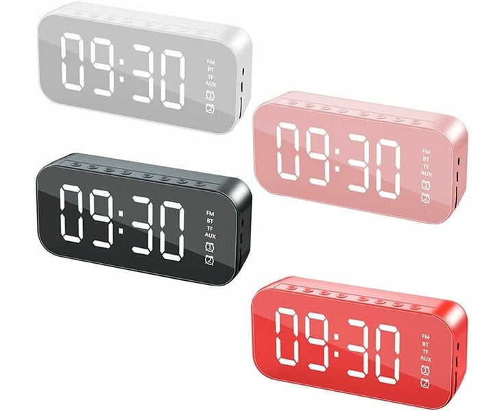 HiFi Speaker LED Screen Alarm Clocks Mobile Phone Subwoofer Watch Table Digit Carousel 5
