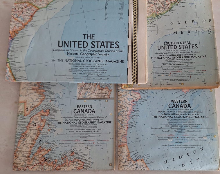 NATIONAL GEOGRAPHIC MAPS - USA & CANADA MAPS Carousel 1