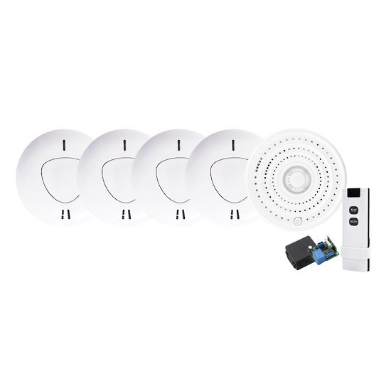 AAP | Wireless Interconnected Smoke & Heat Alarms/Detectors kit | DIY-Friendly Carousel 1