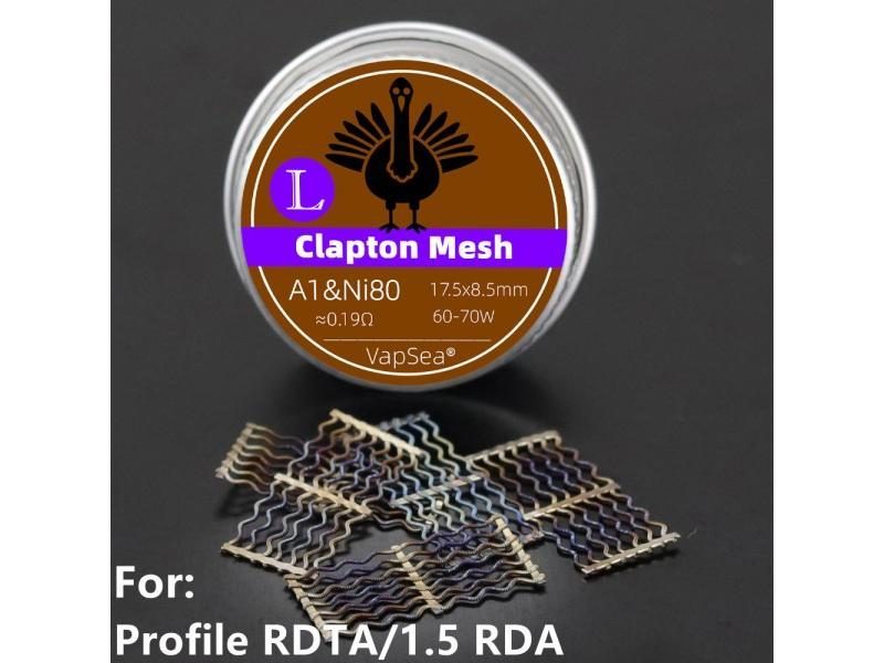 5PCS/10PCS Clapton Nexmesh Coil Ni80 Mix A1 Replacement Mesh Heat Wire For Carousel 1