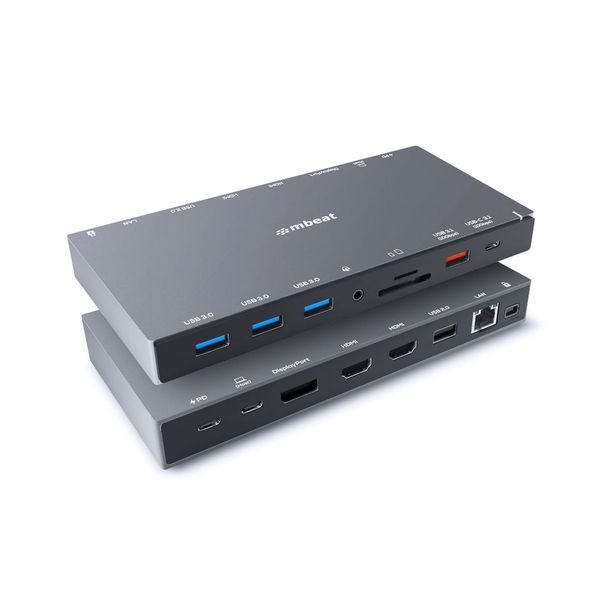 Mbeat Triple Display Usb C Docking Station Carousel 1