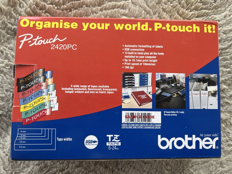 Brother ptouch 2420 PC plus three addition cartridges Carousel 2