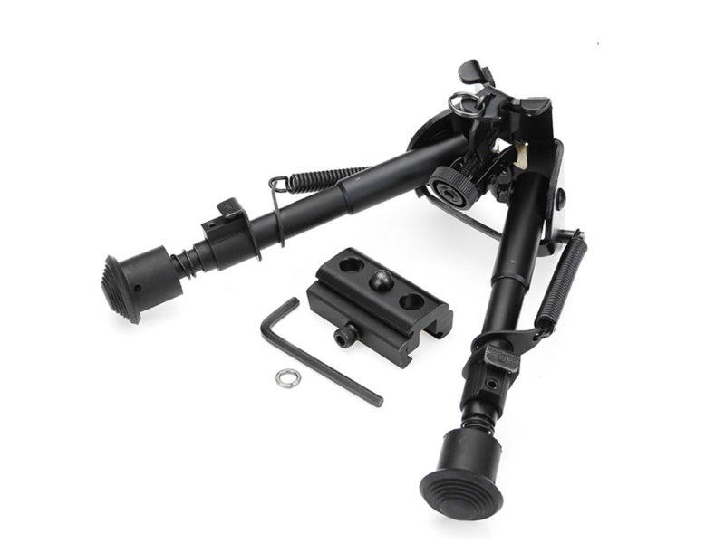 2x Adjustable 6" to 9" Legs Sniper Hunting Rifle Bipod with Sling Swivel Mount Carousel 2