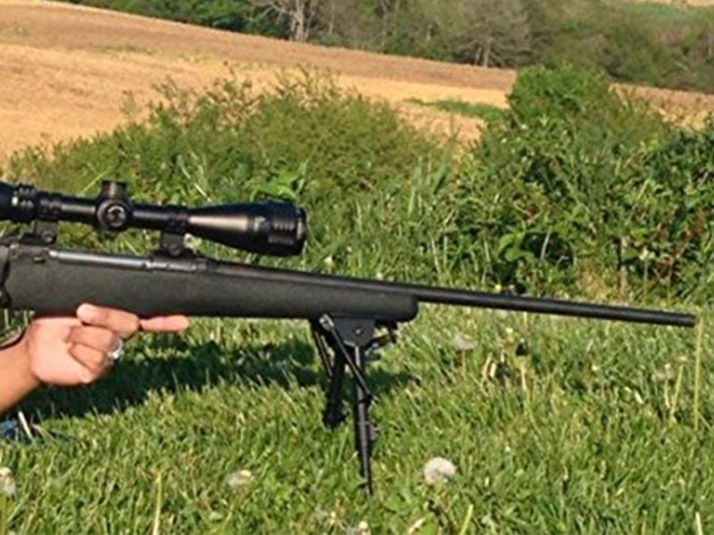 2x Adjustable 6" to 9" Legs Sniper Hunting Rifle Bipod with Sling Swivel Mount Carousel 14