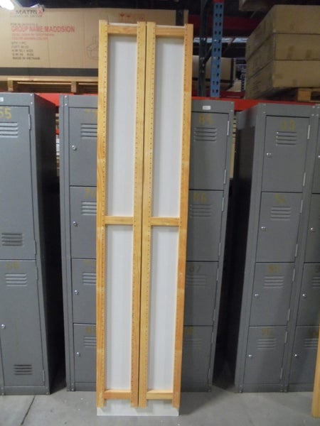 Lundia shelving upright x 2 on panel Carousel 1