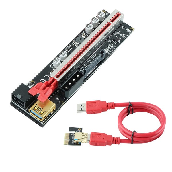 VER011 MINI PCIe PCI-E 1X To 16X GPU Riser Adapter For Cryptocurrency Mining Carousel 1